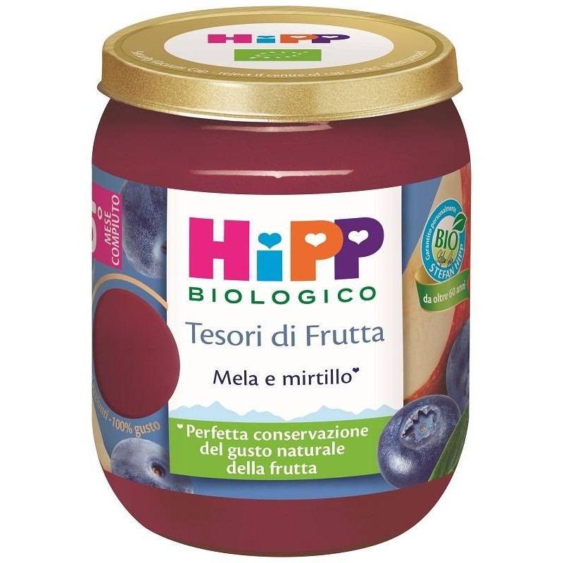 Hipp Italia Hipp Tesori Frutta Mela Mirtillo 160 G