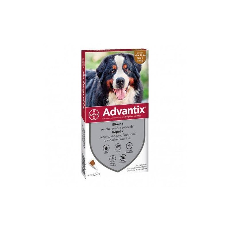 Elanco Italia Advantix Spot-on Per Cani Oltre 40 Kg Fino A 60 Kg