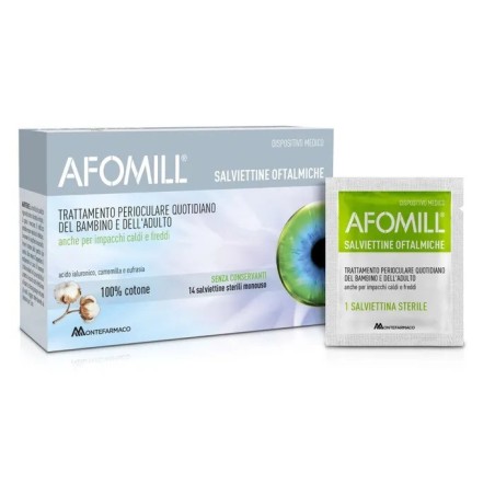 Montefarmaco Otc Afomill Salviettine Oftalmiche 14 Pezzi