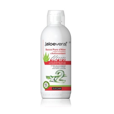 Zuccari Aloevera2 Succo Puro D'aloe A Doppia Concentrazione + Antiossidanti