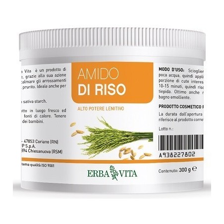 Erba Vita Group Amido Di Riso Barattolo 300 G