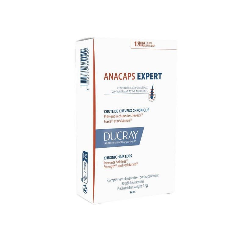 Ducray Anacaps Expert Integratore per capelli e unghie 30 capsule