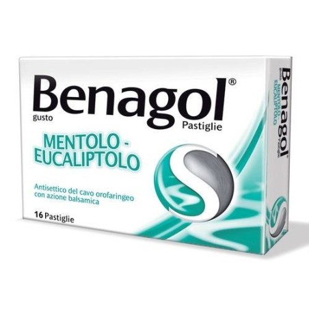 Reckitt Benckiser H. Benagol 1,2 Mg + 0,6 Mg + 8 Mg Pastiglie Gusto Mentolo-eucaliptolo 2,4-diclorobenzil Alcool + Amilmetacreso