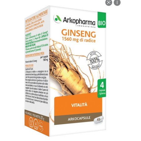 Arkofarm Arko Capsule Ginseng 45 Capsule Bio