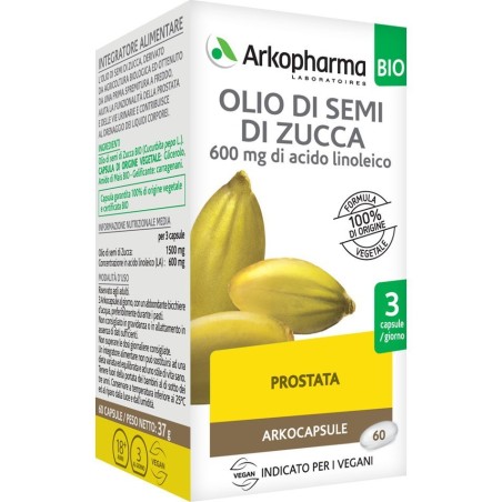 Arkofarm Arko Capsule Olio Semi Zucca 60 Capsule