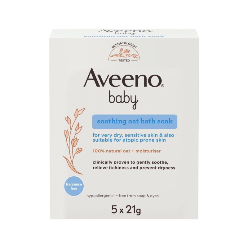 Johnson & Johnson Aveeno Baby Colloidal Polvere Bagno 5 X 21 G