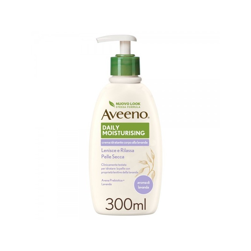 Johnson & Johnson Aveeno Pn Crema Idratante Corpo Lavanda 300 Ml