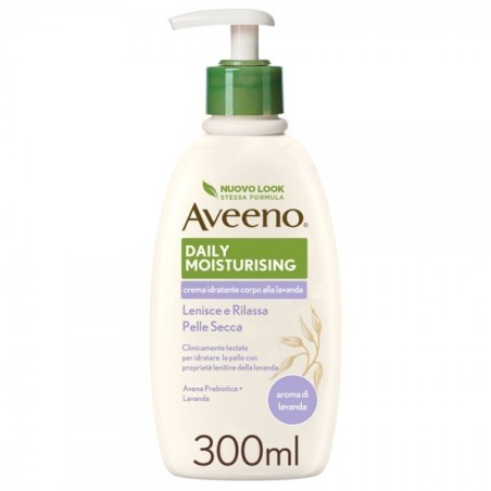 Johnson & Johnson Aveeno Pn Crema Idratante Corpo Lavanda 300 Ml