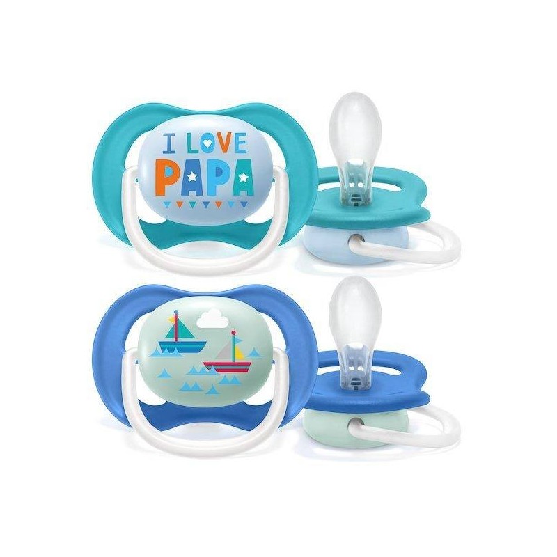 Philips Avent Ultra Air Succhietto Papa/boat Maschio 6-18 Mesi 2 Pezzi