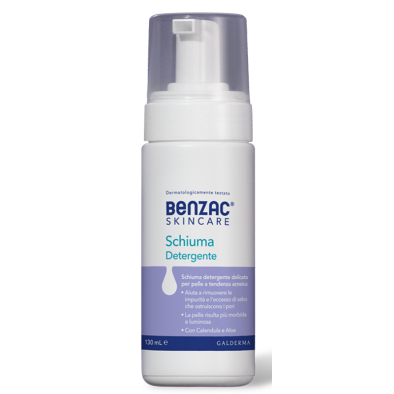 Galderma Italia Benzac Skincare Schiuma Detergente 130 Ml