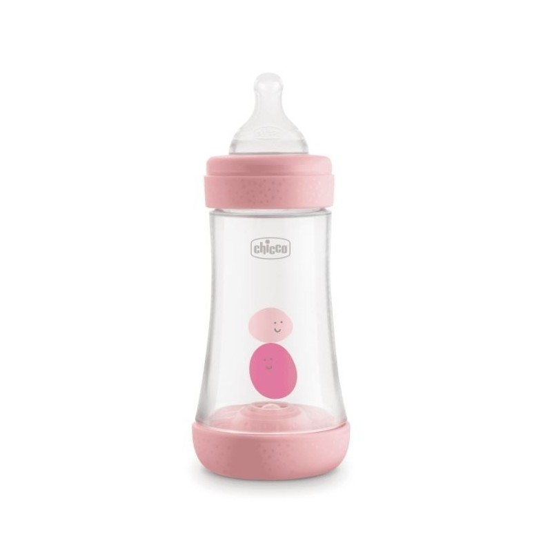 Chicco Biberon Perfect 5 Girl 240 Ml In Silicone 2 Fori