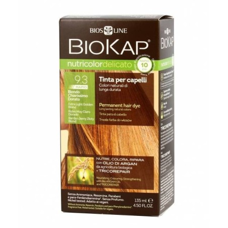 Bios Line Biokap Nutricolor Delicato Rapid Tinta 9,3 Biondo Chiarissmo Dorato 135 Ml