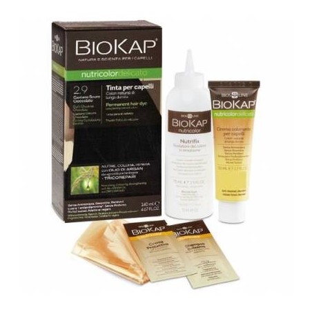 Bios Line Biokap Nutricolor Delicato 2,9 Castano Scuro Cioccolato Tinta Tubo + Flacone