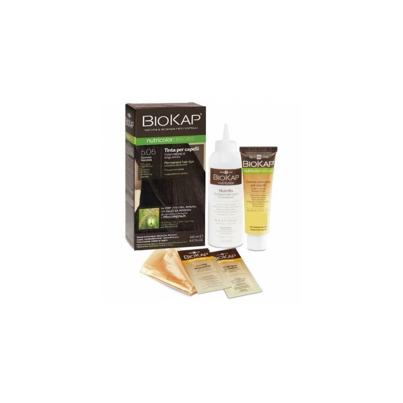 Bios Line Biokap Nutricolor Delicato 5,05 Castano Nocciola Tinta Tubo + Flacone