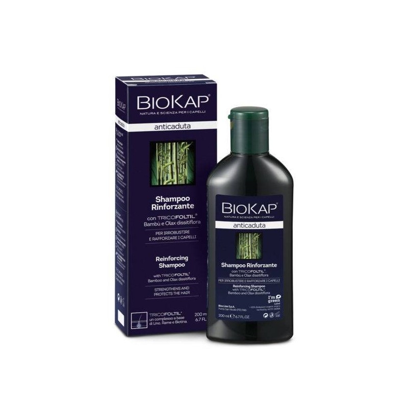 Bios Line Biokap Shampoo Rinforzante Anticaduta Con Tricofoltil Nuova Formula 200 Ml