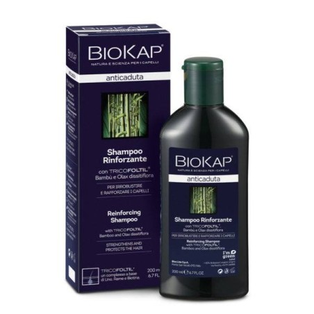 Bios Line Biokap Shampoo Rinforzante Anticaduta Con Tricofoltil Nuova Formula 200 Ml