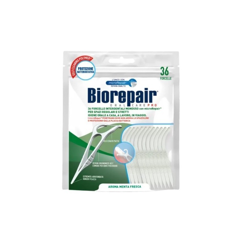 Coswell Biorepair Oral Care Antibatterico Forcelle Interdentali Monouso 36 Pezzi