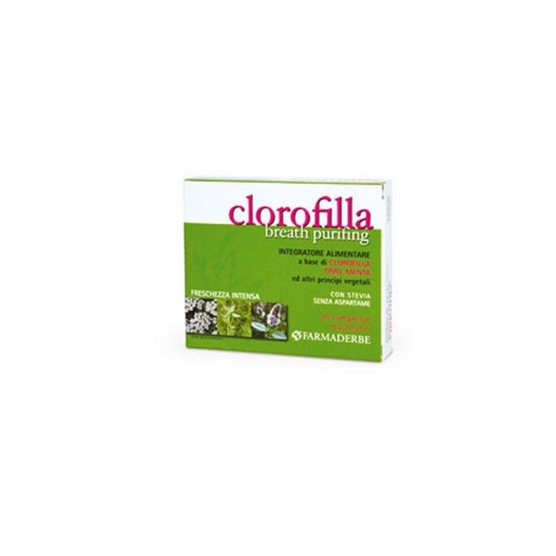 Farmaderbe Clorofilla Breath Purifing 30 Compresse Masticabili