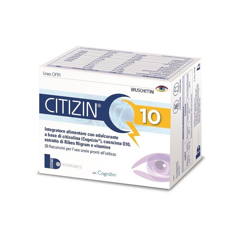 Bruschettini Citizin Q10 20 Flaconcini Da 10 Ml