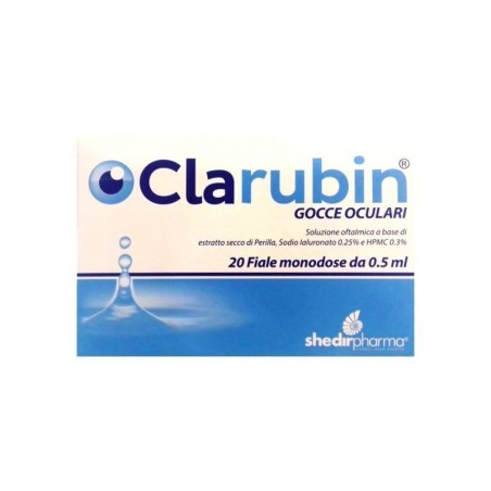 Shedir Pharma Unipersonale Clarubin Gocce Oculari 20 Fiale Monodose