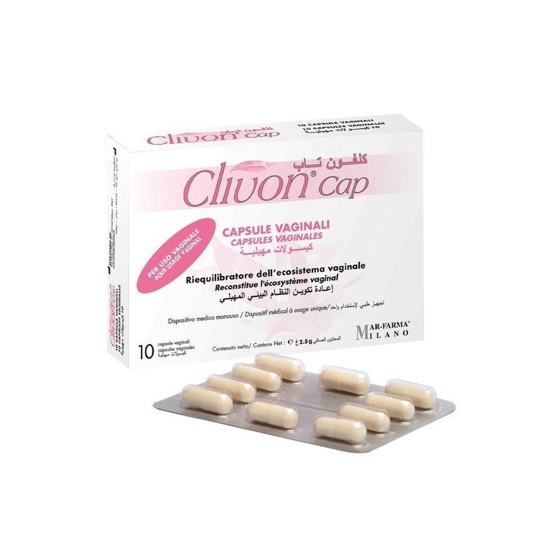 Mar-farma Clivon Cap Nuova Formula 10 Capsule Vaginali