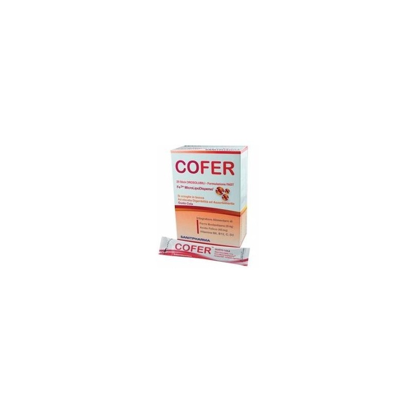 Sanitpharma Cofer 20 Stick Orosolubili Gusto Cola