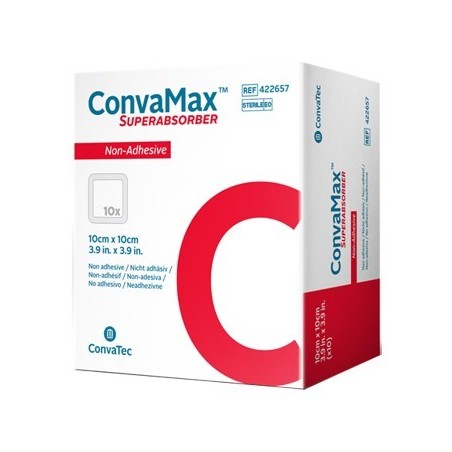 Convatec Italia Medicazione Avanzata Convamax Superabsorber Non-adhesive 10 X 10 Cm 10 Pezzi