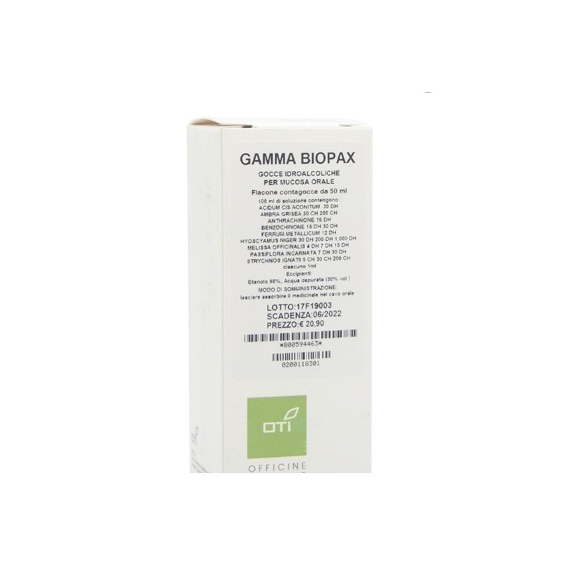 Oti Gamma Biopax Gocce 50ml