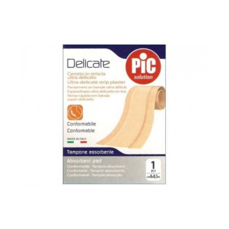 Pikdare Cerotto Pic Delicate Striscia Bianca Con Tampone Antibatterico Cm 8x0,5 M