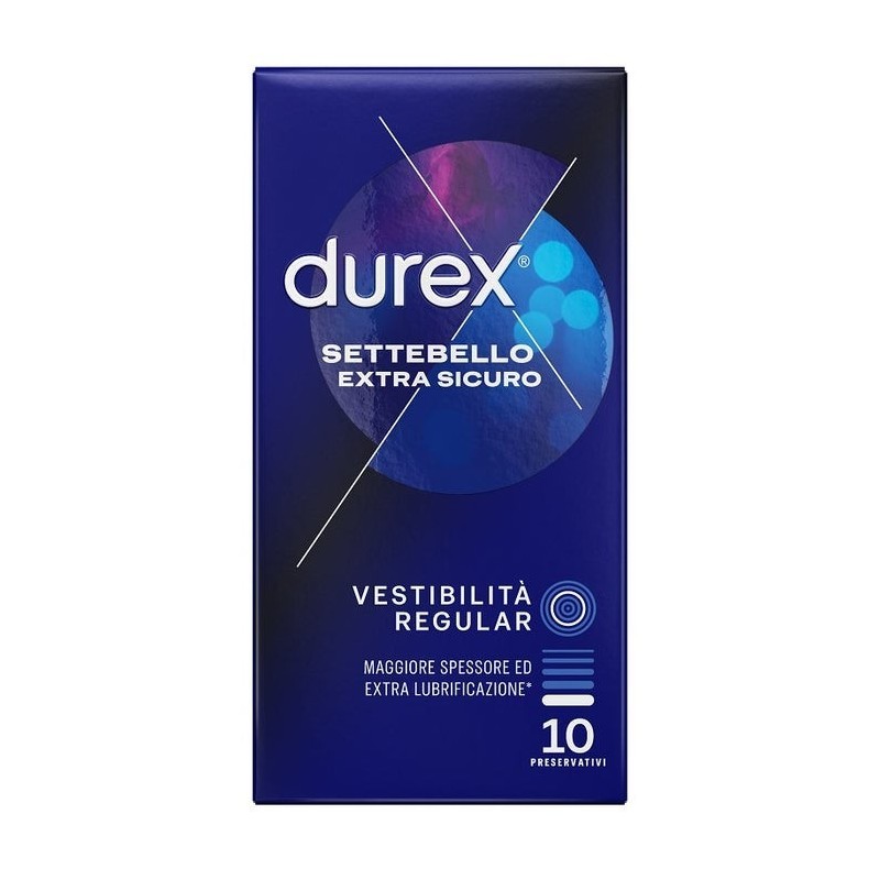 Reckitt Benckiser H. Profilattico Durex Settebello Extra Sicuro 10 Pezzi