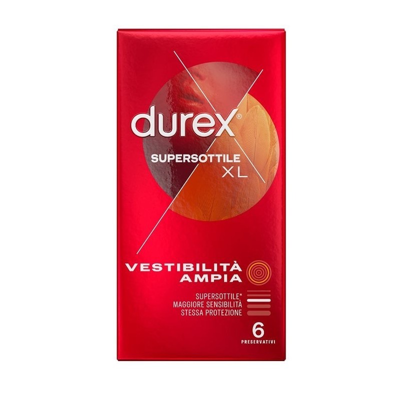 Reckitt Benckiser H. Profilattico Durex Supersottile Xl 6 Pezzi