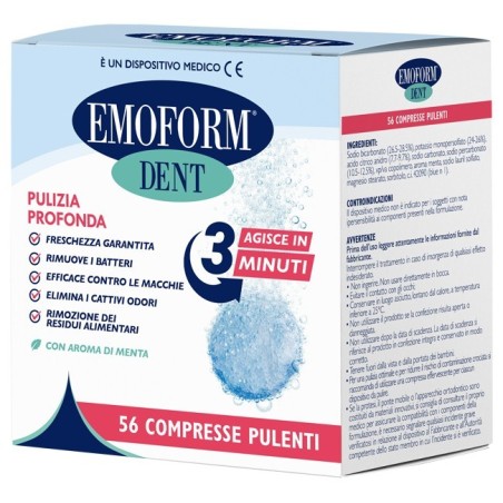 Polifarma Benessere Compresse Pulenti Emoform Dent 56 Pezzi