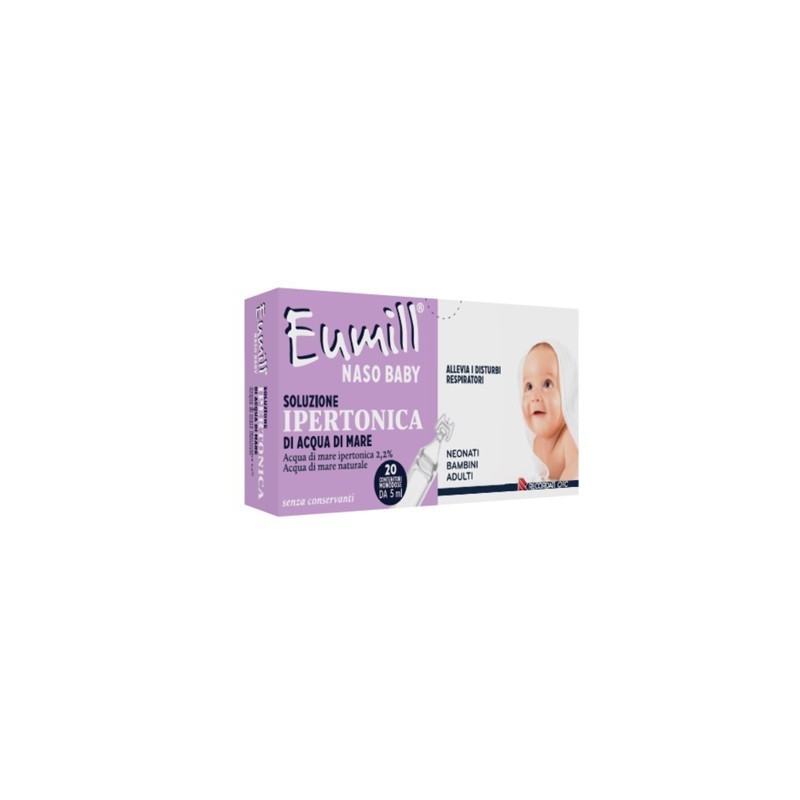 Recordati Eumill Naso Baby Soluzione Ipertonica 20 Contenitori Monodose 5 Ml