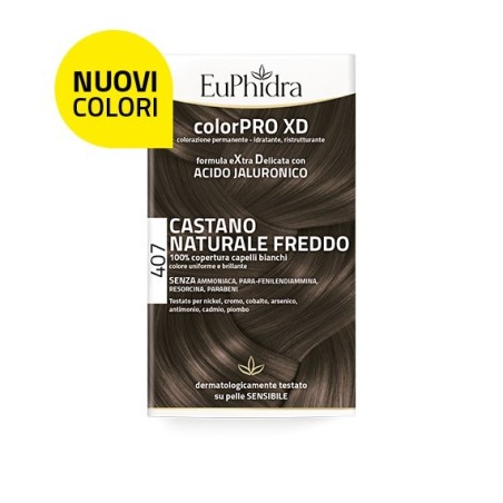 Zeta Farmaceutici Euphidra Colorpro Xd 407 Castano Naturale F Colore + Attivante + Balsamo + Cuffia + Guanti