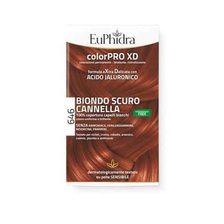 Zeta Farmaceutici Euphidra Colorpro Gel Colorante Capelli Xd 646 Cannella 50 Ml In Flacone + Attivante + Balsamo + Guanti