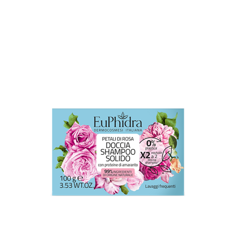 Zeta Farmaceutici Euphidra Doccia Shampoo Solido Petali Di Rosa 100 G