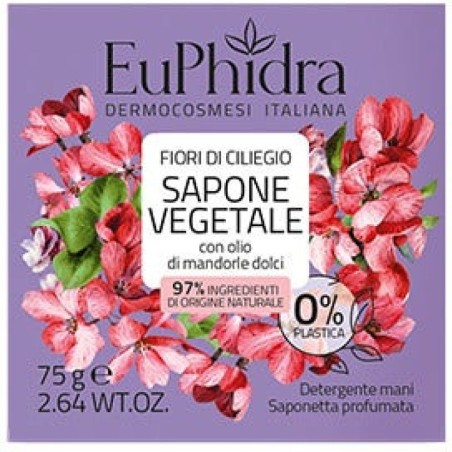 Zeta Farmaceutici Euphidra Saponetta Vegetale Fiori Di Ciliegio75 G