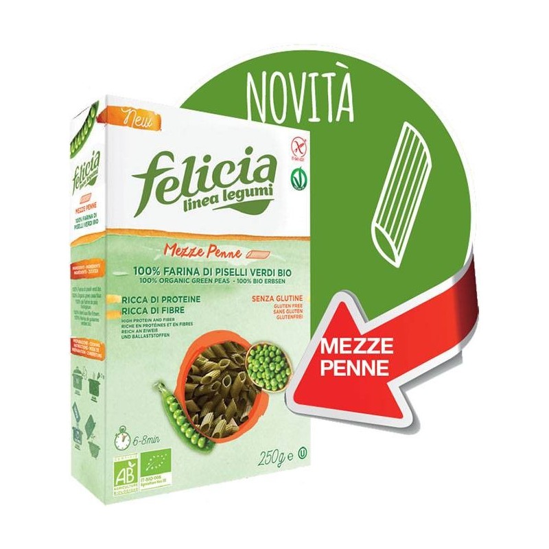 Andriani Felicia Bio Mezze Penne Piselli Verdi 250 G