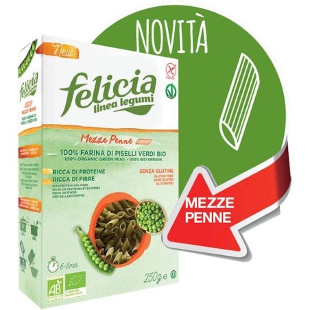 Andriani Felicia Bio Mezze Penne Piselli Verdi 250 G