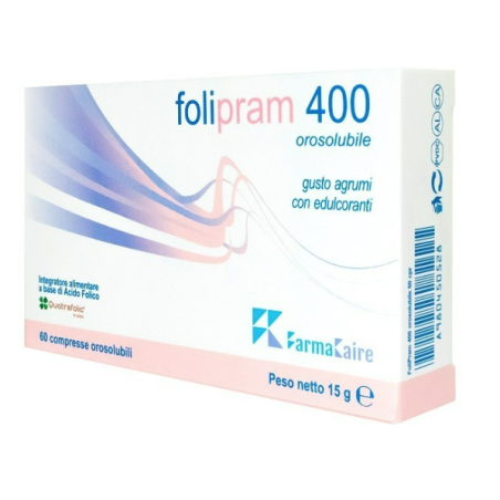 Farmakaire Folipram 400 60 Compresse Orosolubili Gusto Agrumi