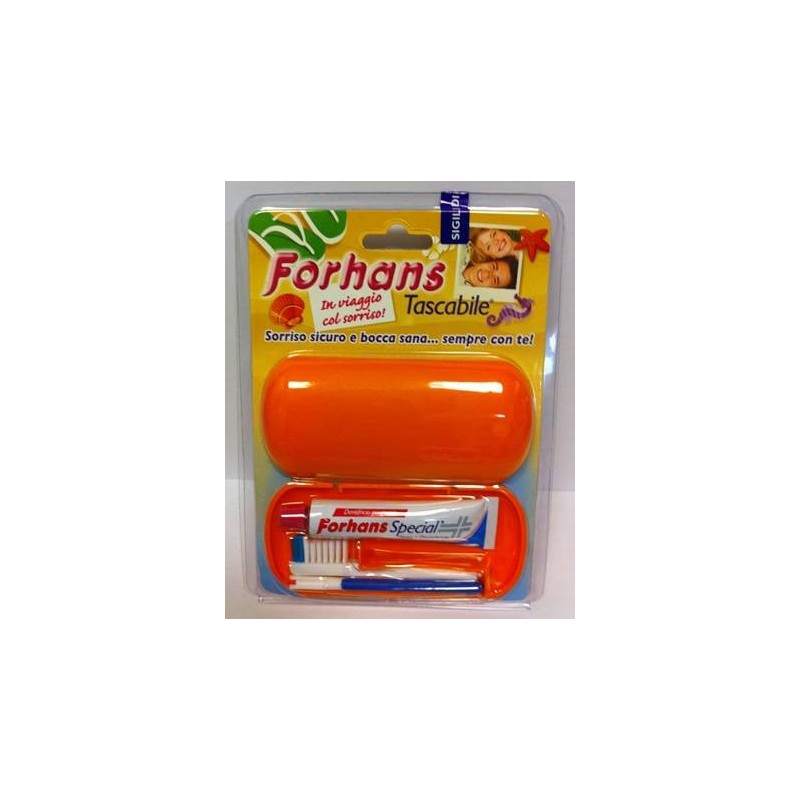 Uragme Forhans Travel Kit Tascabile Composto Da Spazzolino Da Viaggio + Forhans Special Pasta Dentifricia Tubetto 12,5 Ml