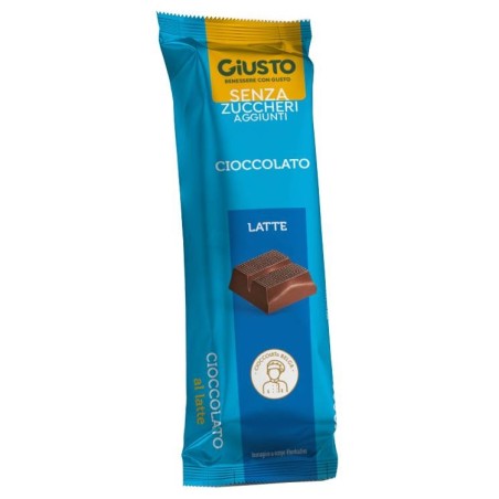 Farmafood Giusto Senza Zucchero Barretta Cioccolato Latte 42 G