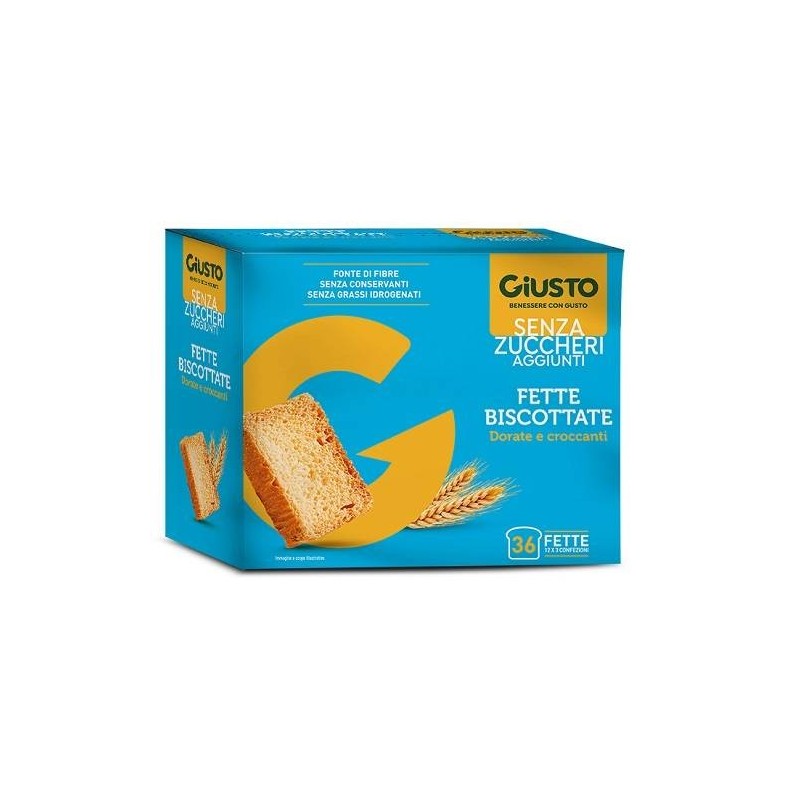 Farmafood Giusto Senza Zucchero Fette Biscottate 300 G