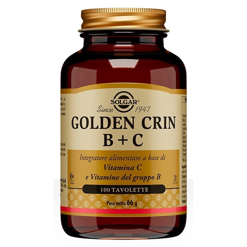 Solgar It. Multinutrient Golden Crin B+c 100 Tavolette