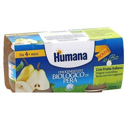 Humana Italia Humana Omogeneizzato Pera Bio 2 Vasetti 100 G