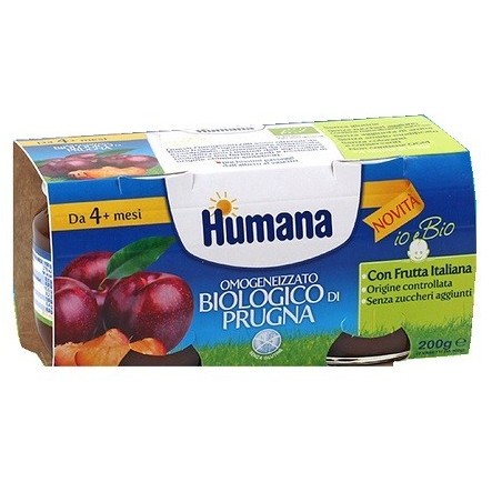 Humana Italia Humana Omogeneizzato Prugna Bio 2 Vasetti 100 G