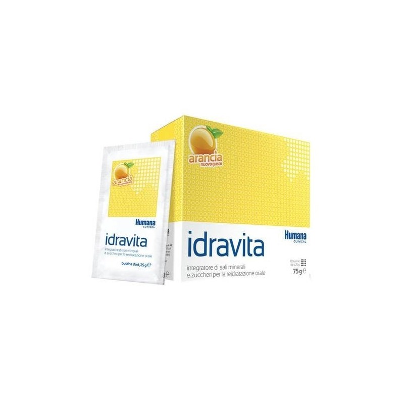 Humana Italia Idravita Gusto Arancia 12 Bustine Da 6,25 G