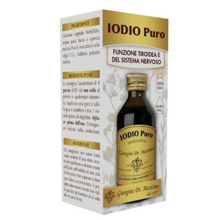 Dr. Giorgini Ser-vis Iodio Puro Analcolico 100 Ml