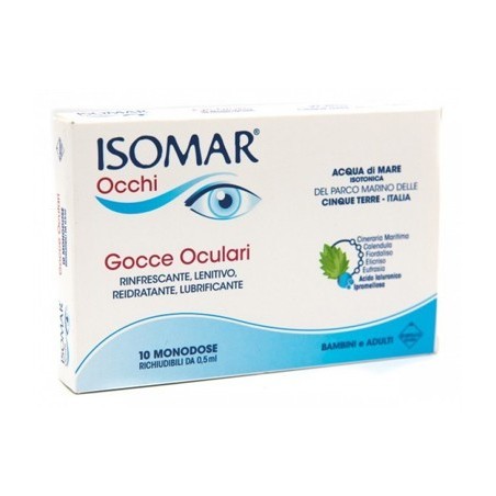 Euritalia Pharma Isomar Occhi Gocce Oculari All'acido Ialuronico 0,20% 10 Flaconcini