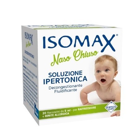 Euritalia Pharma Soluzione Ipertonica Isomax Naso Chiuso 20 Flaconcini Da 5 Ml